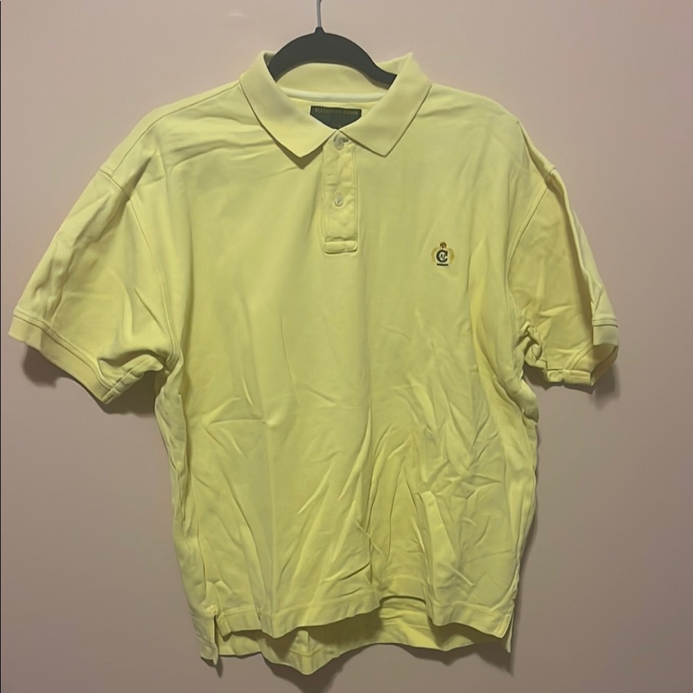 Alexander Julian Yellow Polo Shirt Classic Design